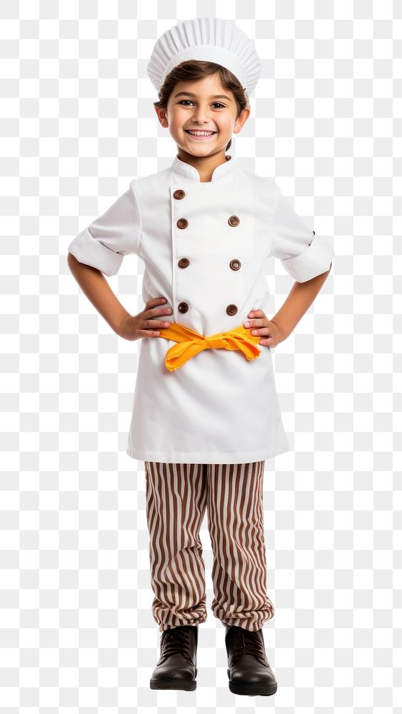 PNG Baker chef costume uniform child. 