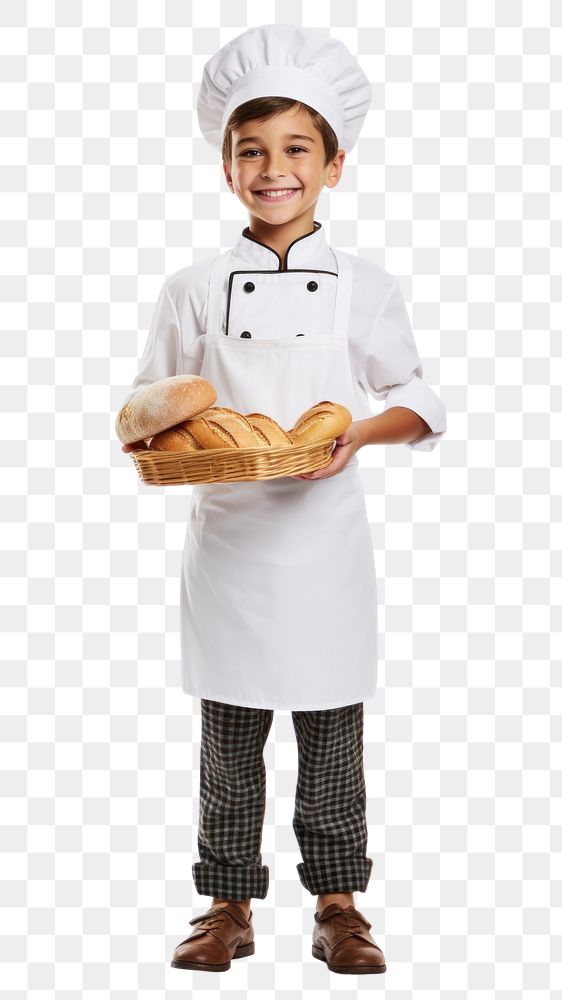 PNG Baker chef uniform child kid. AI generated Image by rawpixel.