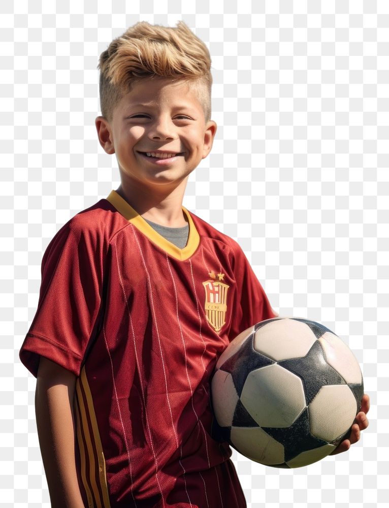 PNG Soccer player ball football portrait