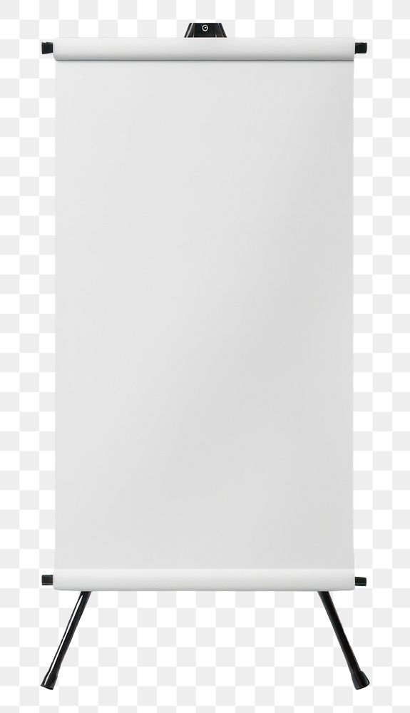 PNG X Stand banner mockup white white background architecture.