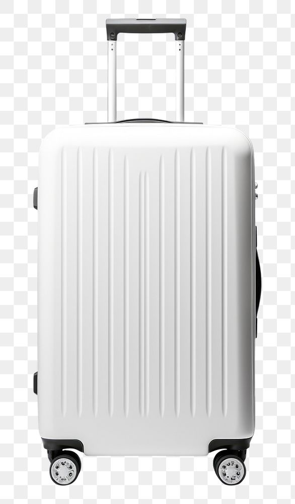 PNG Suitcase bag mockup luggage white background technology.