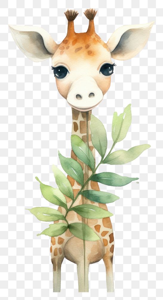 PNG  Giraffe wildlife cartoon animal.