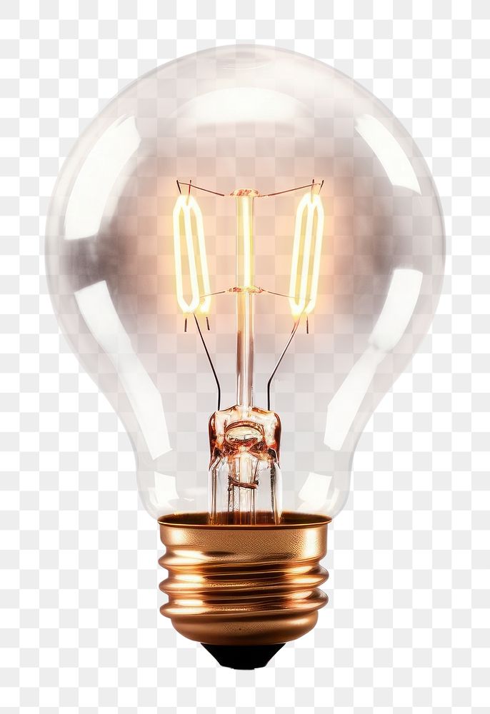 PNG Light bulb lightbulb white background electricity