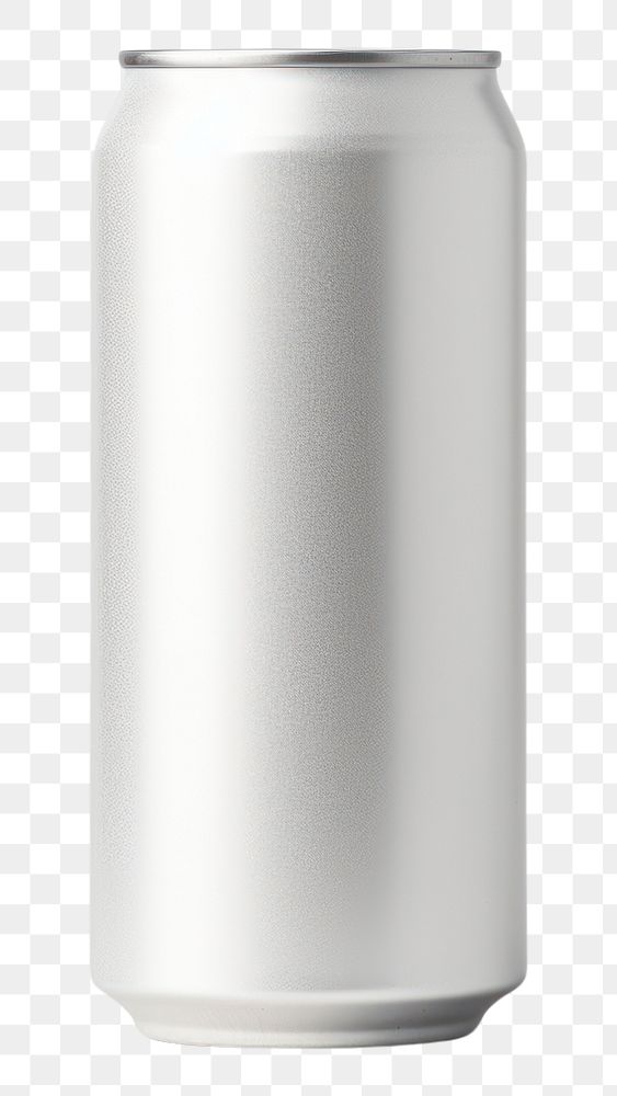PNG  White Aluminum can mockup aluminum white background refreshment.