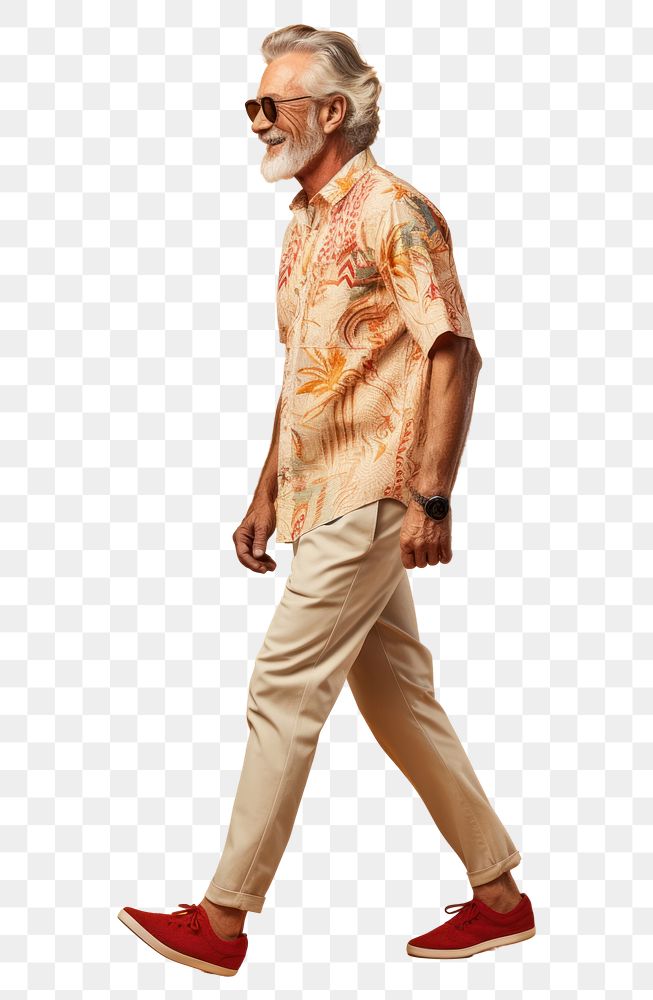 PNG Cream shirt and pant mockup footwear portrait standing.