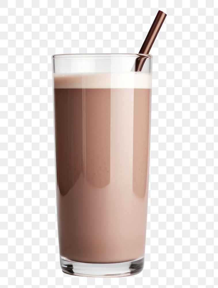 PNG Chocolate milk smoothie dessert drink.