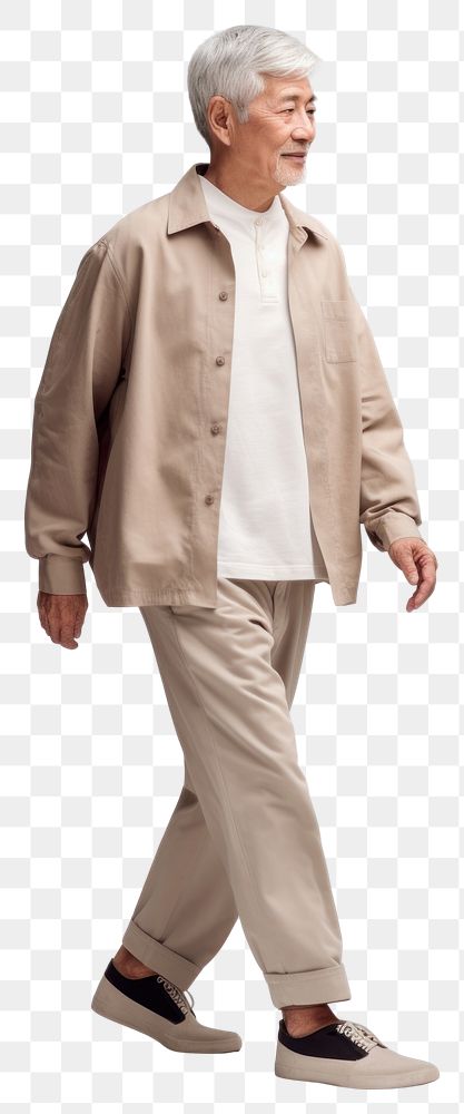 PNG Walking overcoat person jacket.