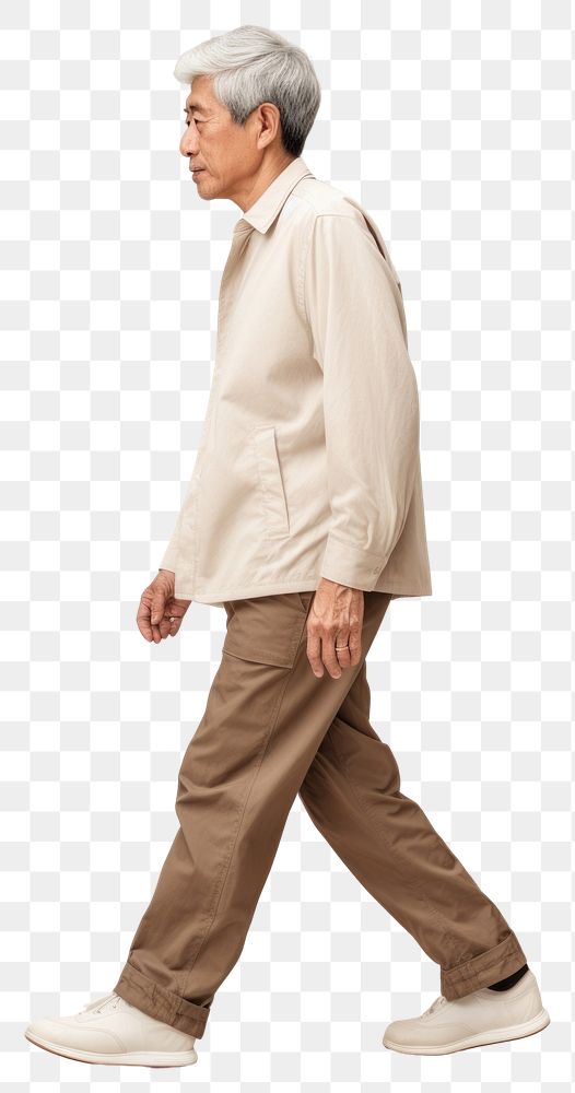 PNG Walking person adult khaki.