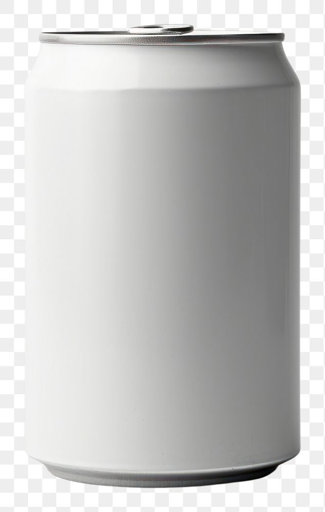 PNG  White Aluminum can mockup aluminum drink white background.