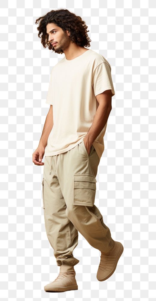 PNG Middle Eastern pants person khaki.