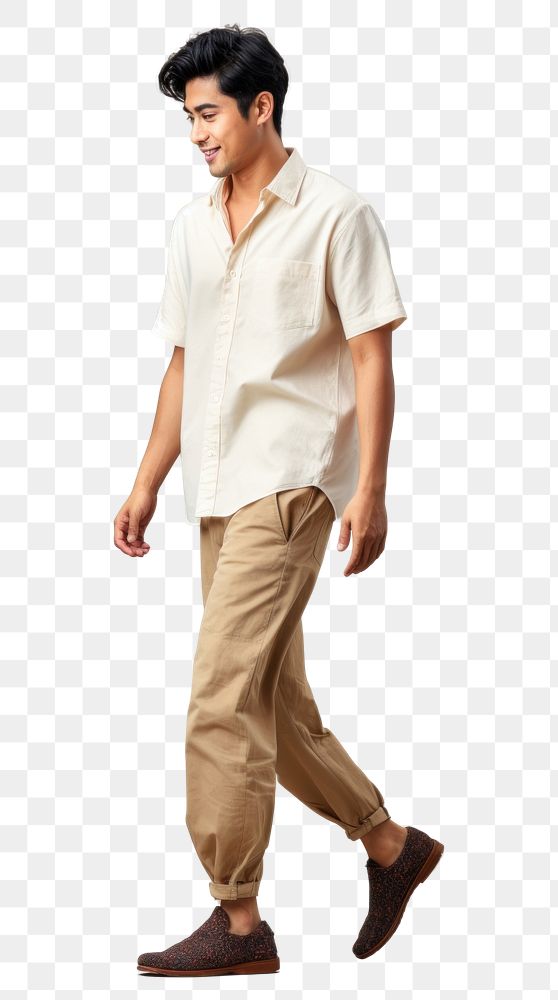 PNG South East Asian shirt pants person.