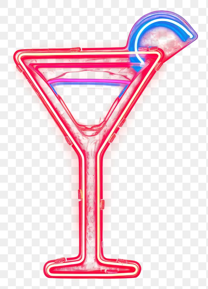 PNG Neon cocktail light drink.
