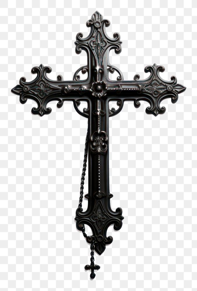 PNG Gothic crucifix symbol cross.