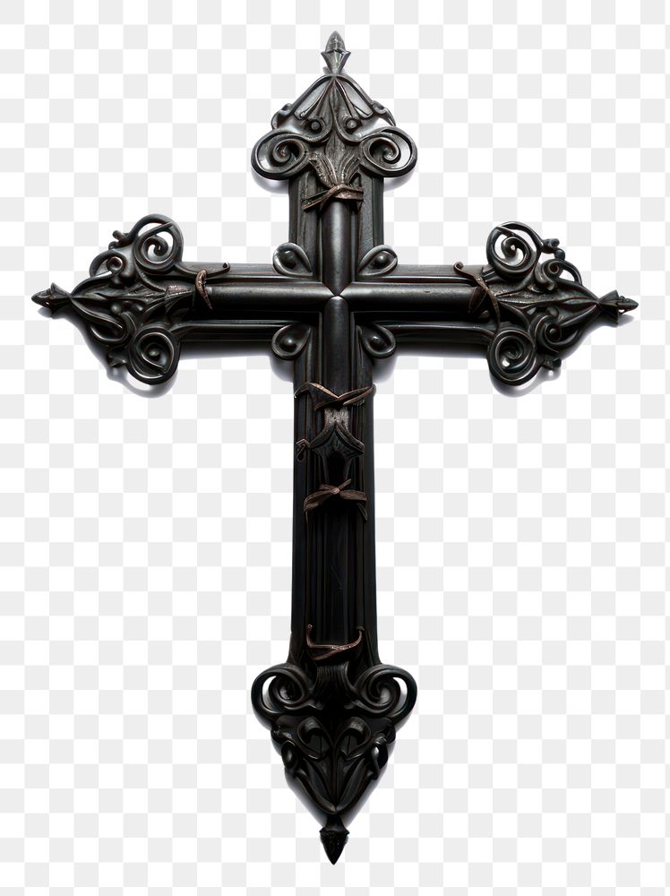 PNG Gothic crucifix symbol cross.