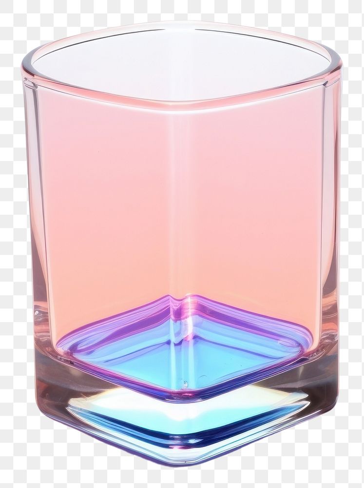 PNG Glass transparent vase white background.