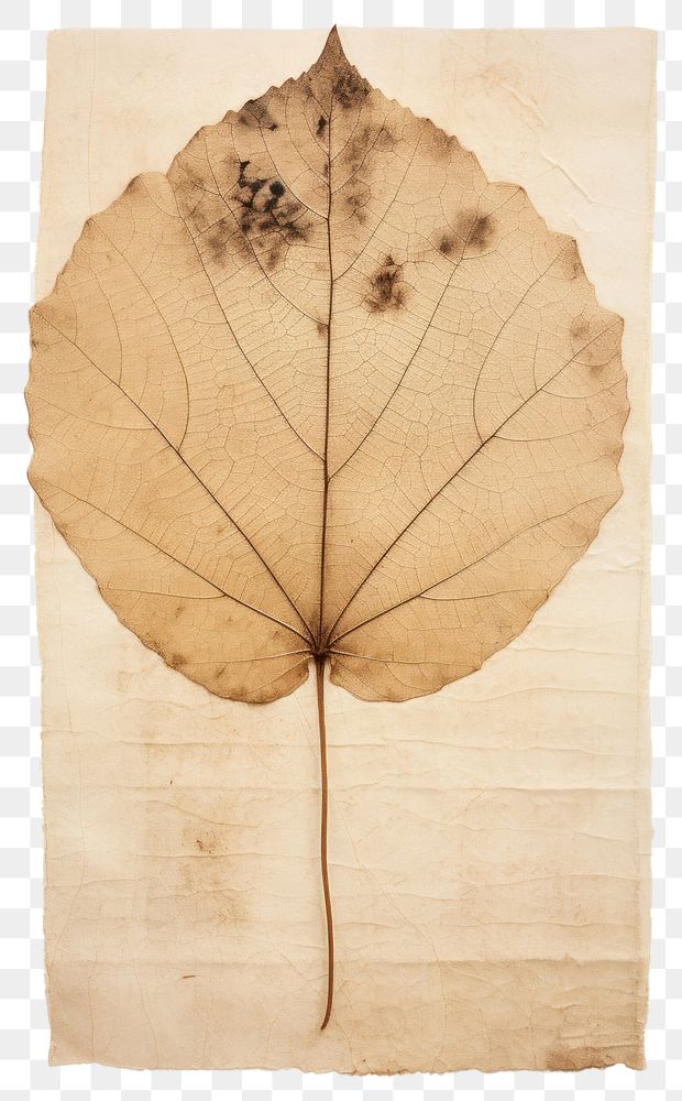PNG  Real Pressed a aspen leaf plant tree creativity.