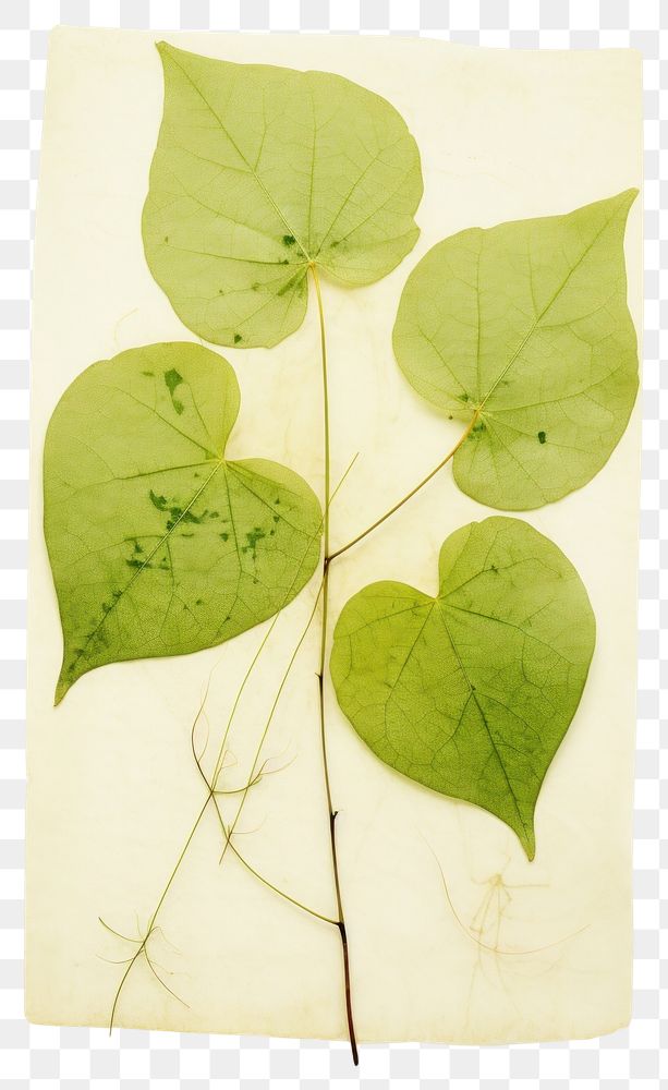 PNG  Real Pressed a green leaf bougainvillea plant freshness drawing nature.