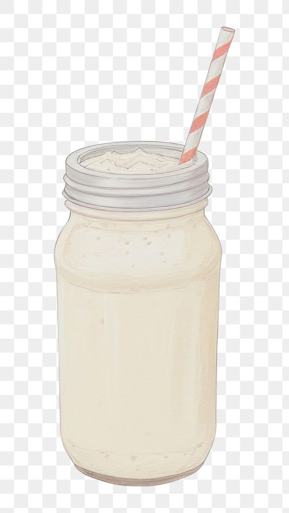 PNG Milkshake drink jar refreshment.