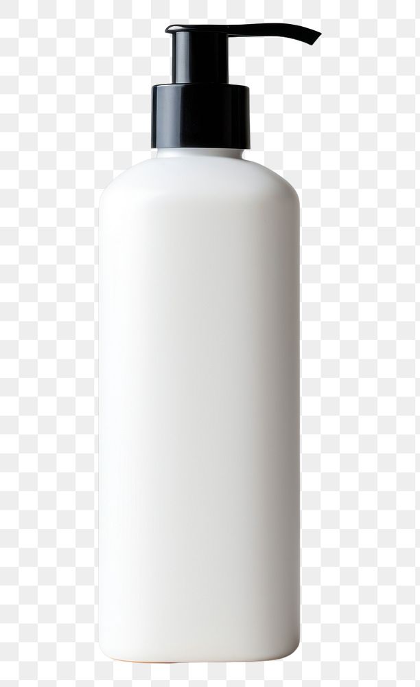 PNG Lotion bottle white background container cylinder.