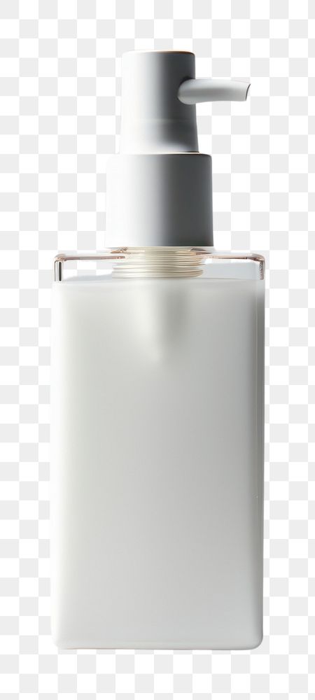 PNG Skincare bottle cosmetics perfume white background.
