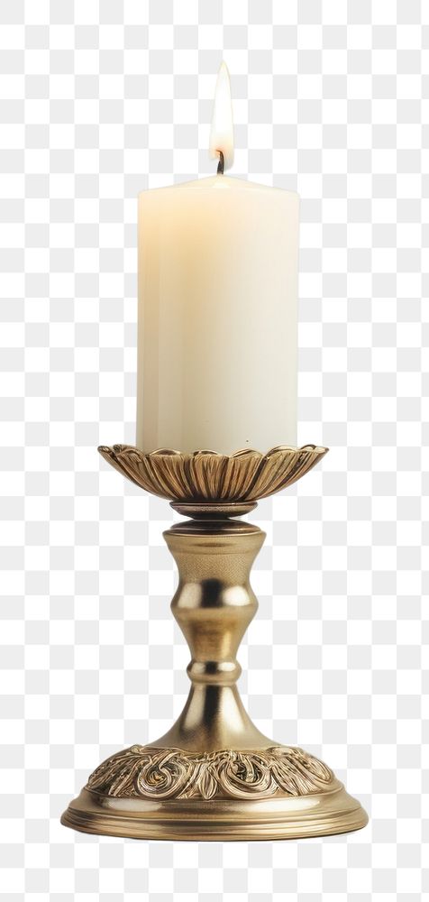 PNG Vintage candle holder spirituality celebration candlestick
