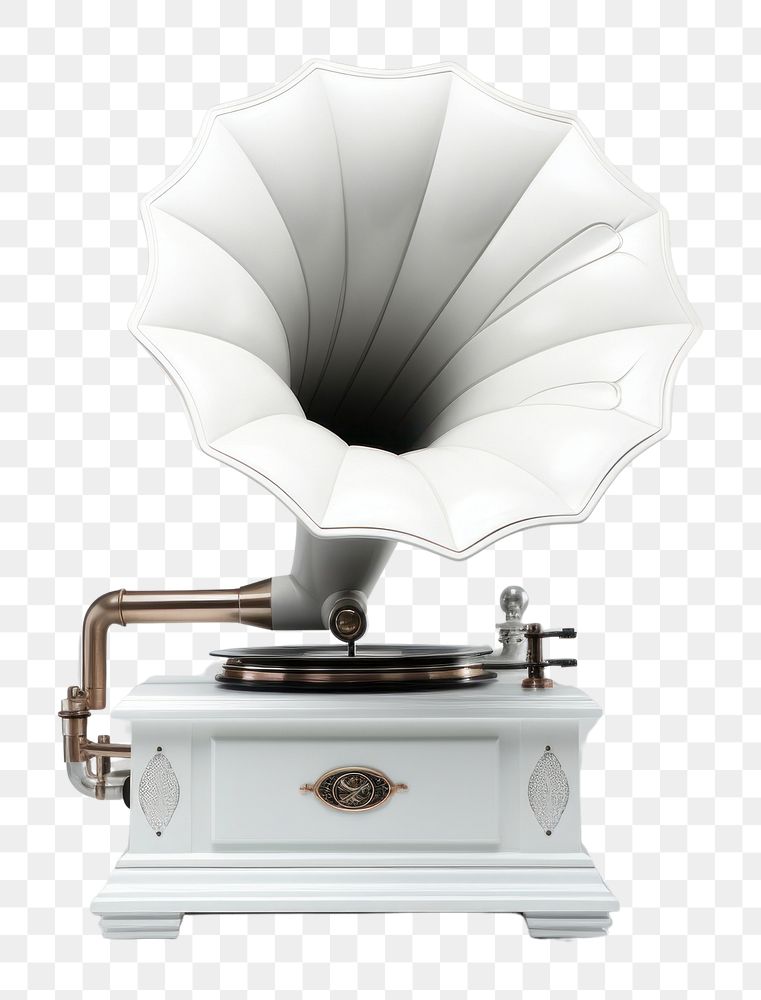 PNG White gramphone technology gramophone radio.
