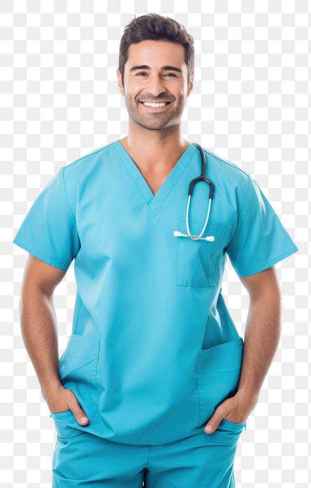 PNG Male nurse adult white background stethoscope