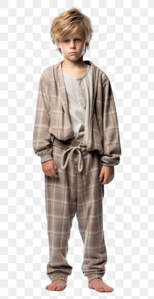 PNG  A boy in pajamas robe white background architecture.