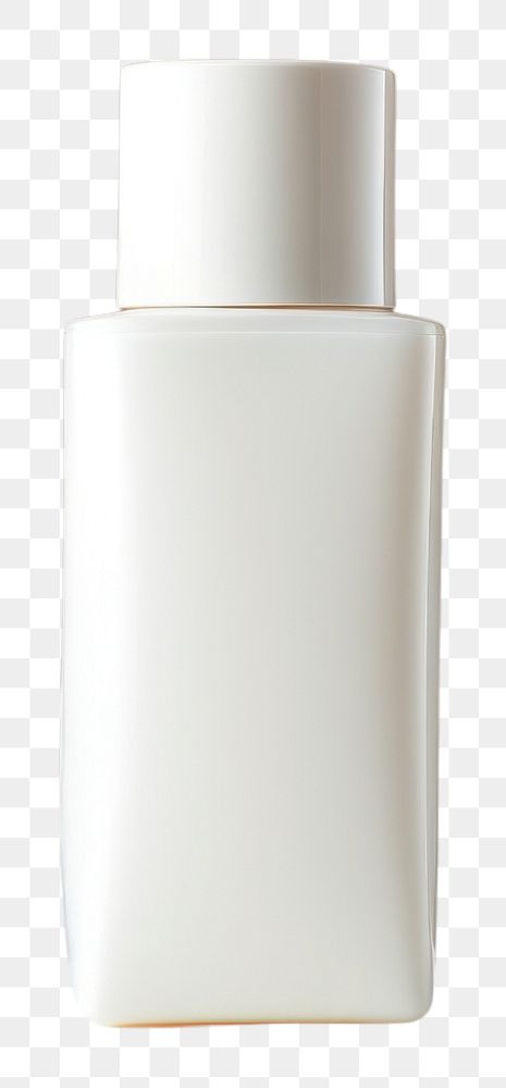 PNG White cream bottle perfume simplicity container. AI generated Image by rawpixel.