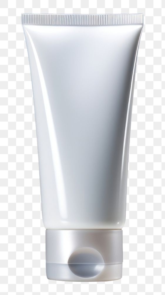 PNG White cream tube cosmetics toothpaste beverage. AI generated Image by rawpixel.