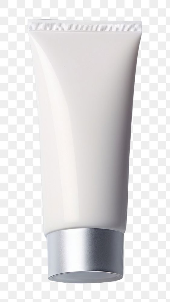 PNG White cream tube cosmetics abstract bottle. AI generated Image by rawpixel.