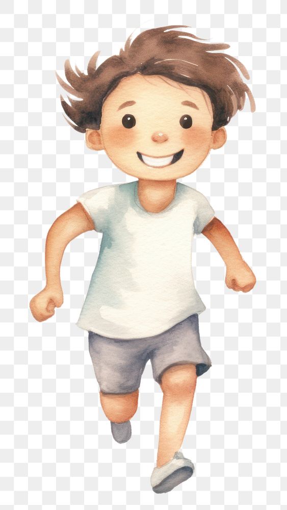 PNG Run shorts child cute. AI generated Image by rawpixel.