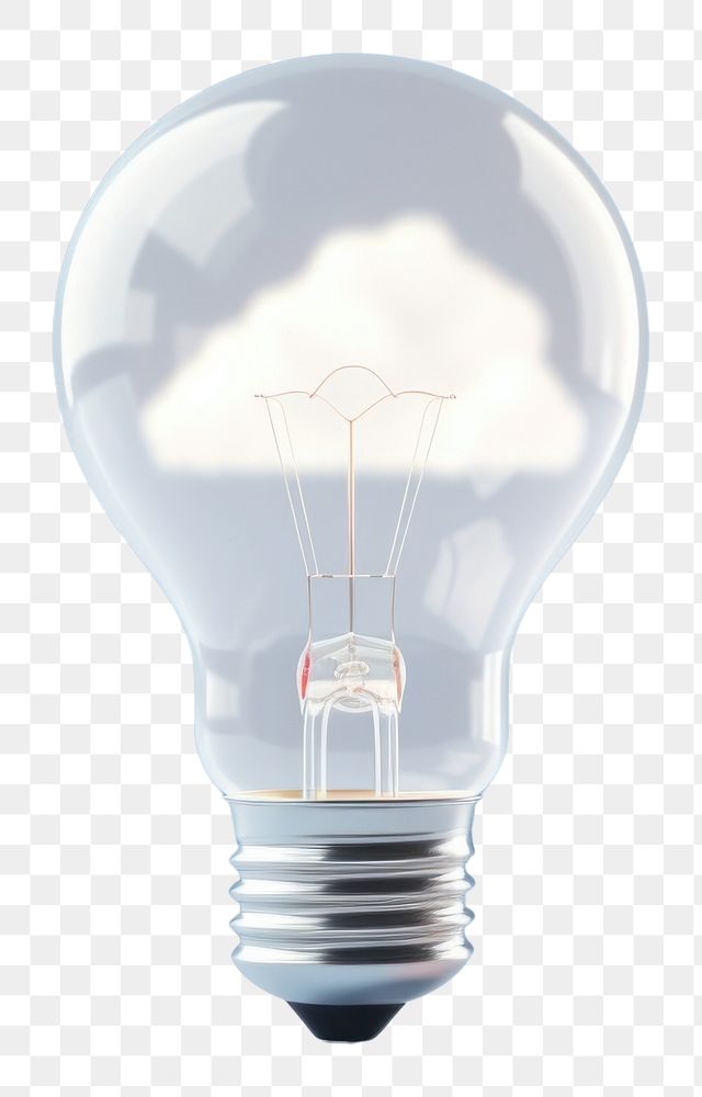 PNG  Light bulb as a cloud lightbulb sky electricity.