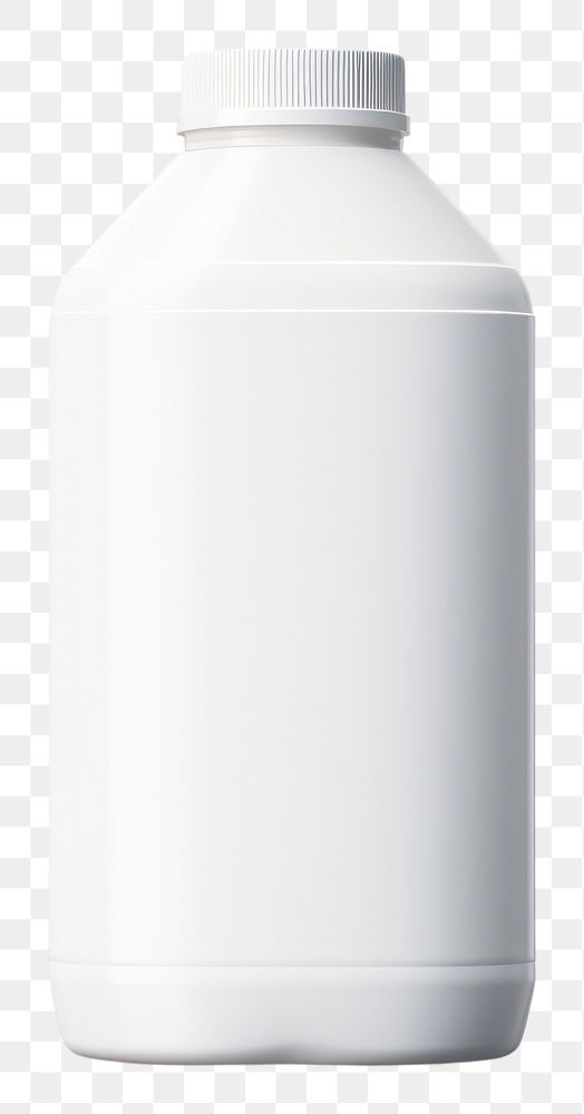 PNG White plastic bottle milk white background refreshment.