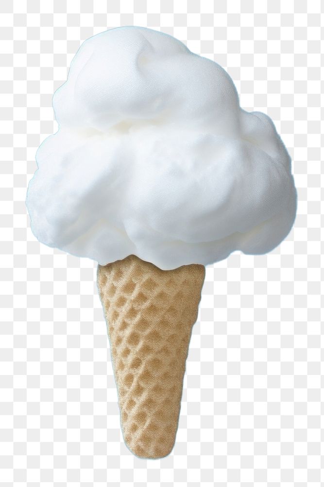 PNG  Cloud shaped like a icecream outdoors dessert nature.