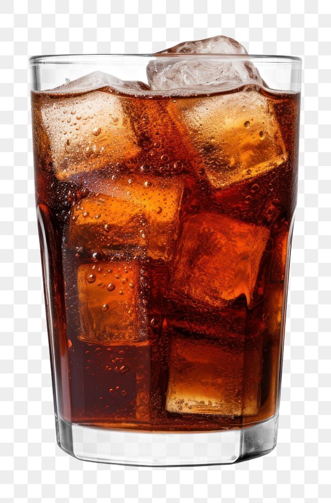 PNG Glass of soft drink cocktail soda beer. 