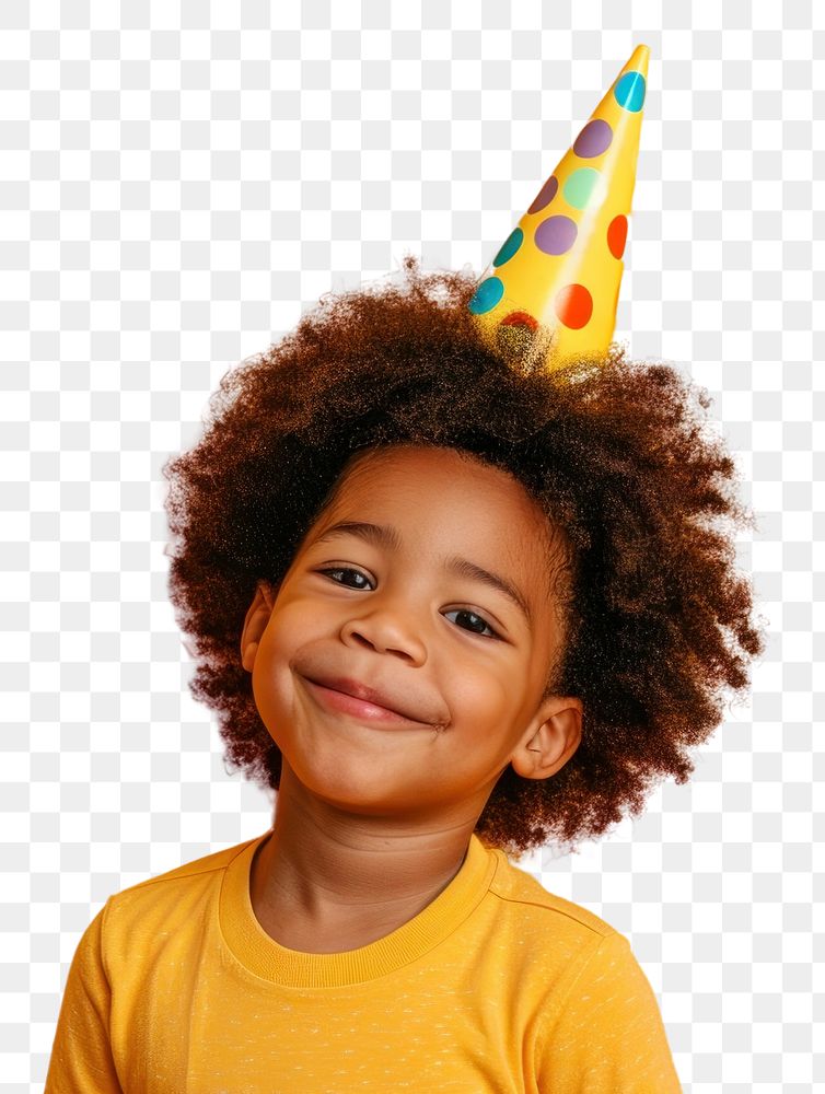 PNG Birthday yellow child happy.