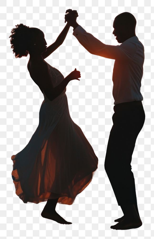 PNG Black couple dancing beach outdoors wedding. AI generated Image by rawpixel.