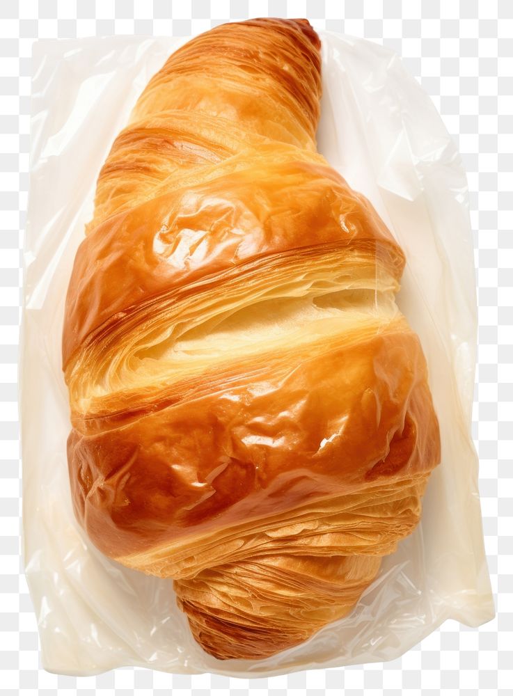 PNG  Croissant bread food white background.
