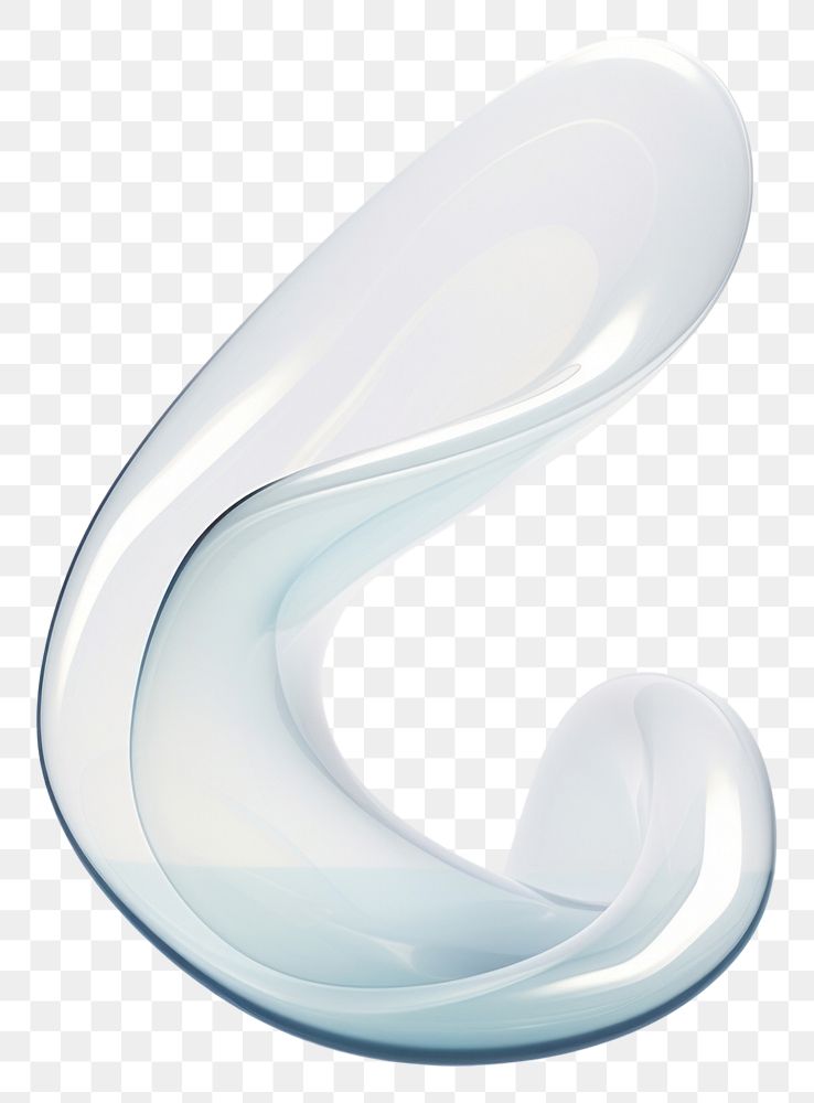 PNG Abstract curve shape white simplicity furniture.