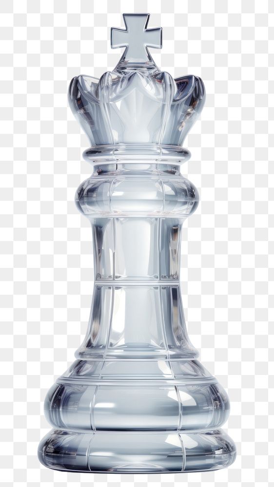 PNG 3d transparent glass style of king giant chess white background chessboard drinkware.