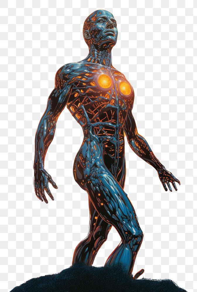 PNG A human body cell adult art bodybuilder.