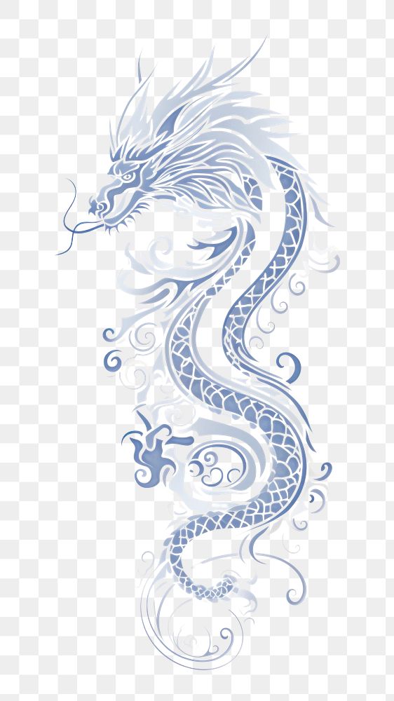 PNG Chinese dragon pattern creativity graphics