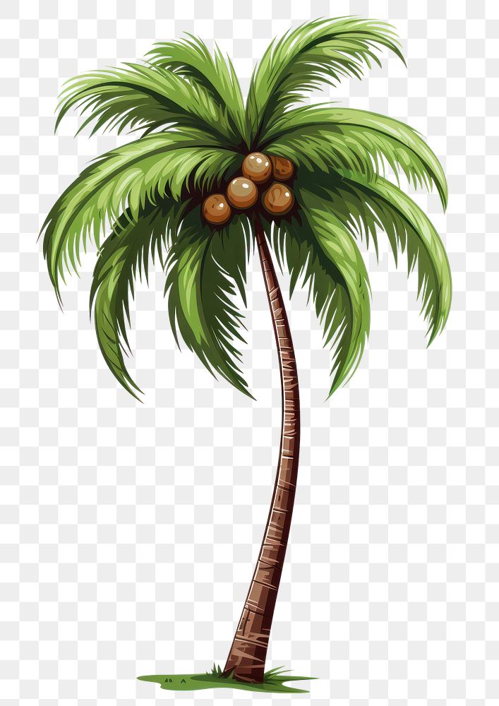 PNG Palm tree vector illustration tropics coconut plant