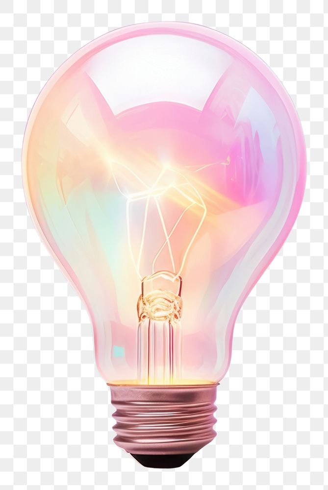 PNG Light bulb lightbulb illuminated electricity.