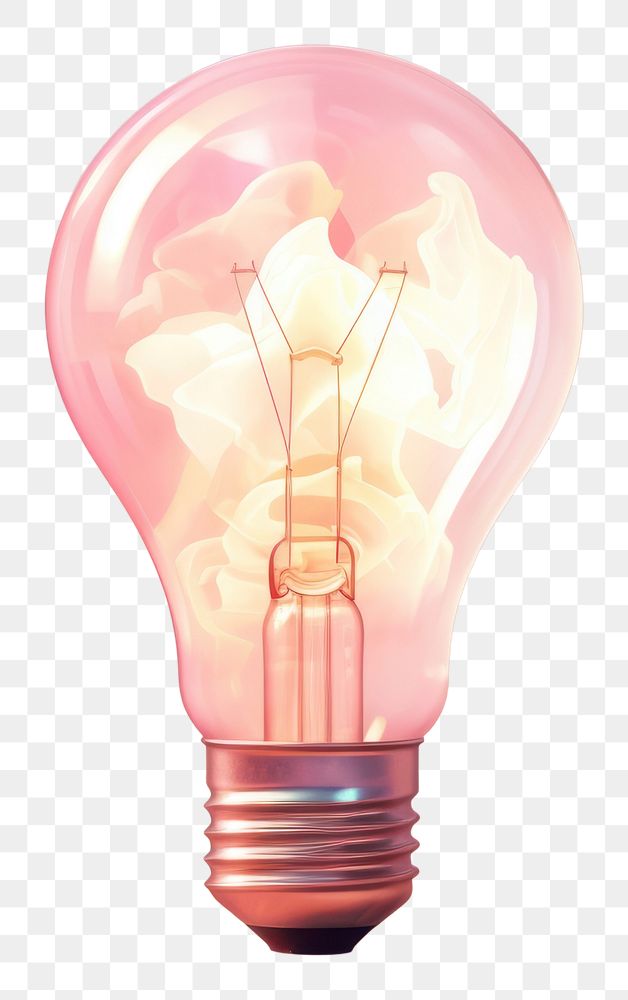 PNG Light bulb lightbulb electricity illuminated.
