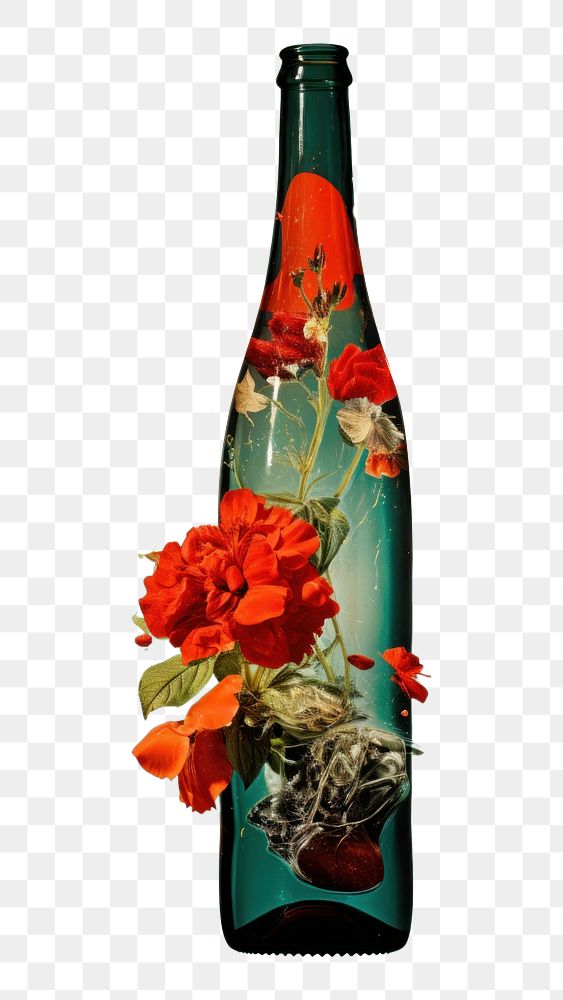 PNG Bottle flower drink plant.