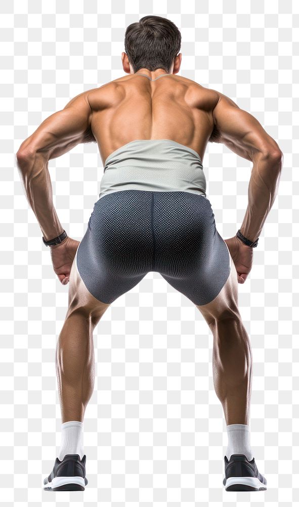 PNG Athlete bending forward back sports adult.