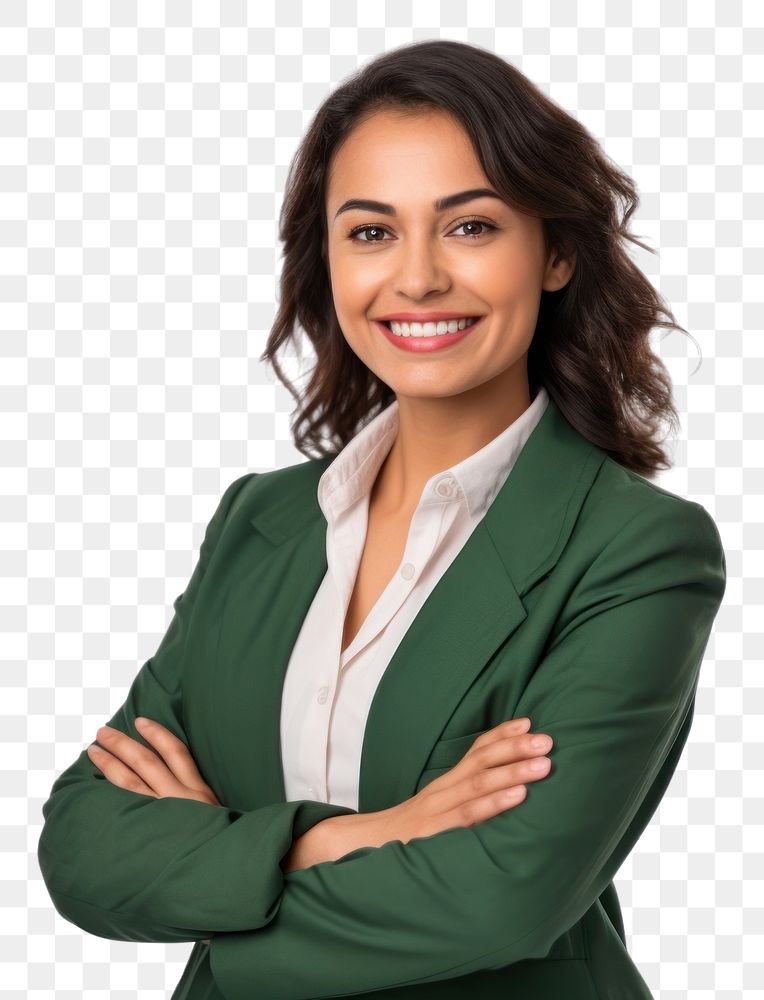 PNG Smiling woman cross arms pose portrait adult smile.