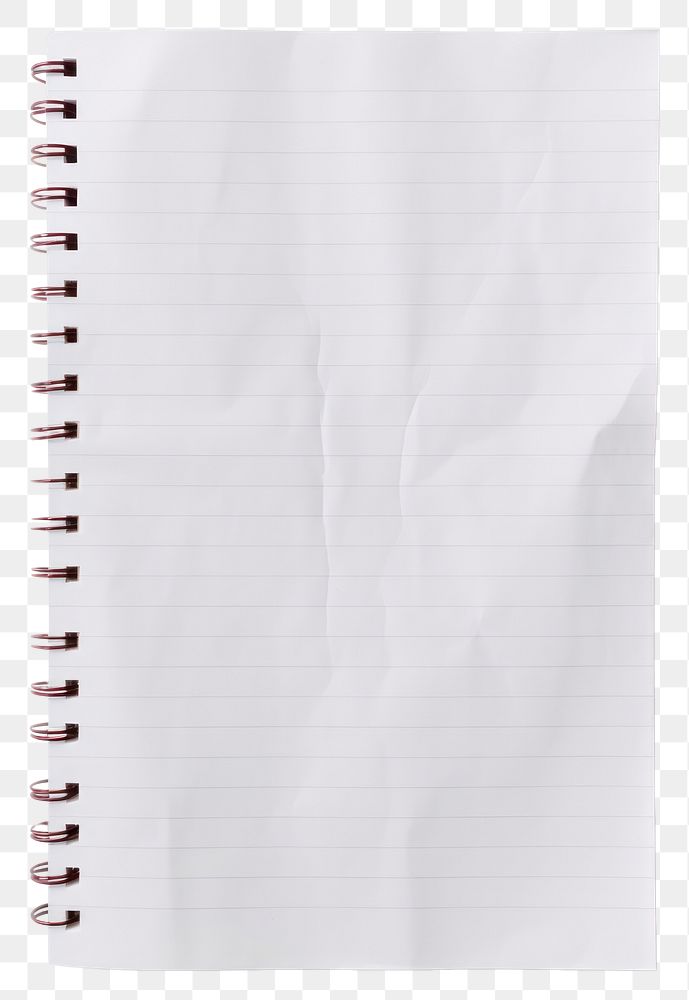 PNG  An empty notebook paper page publication document.